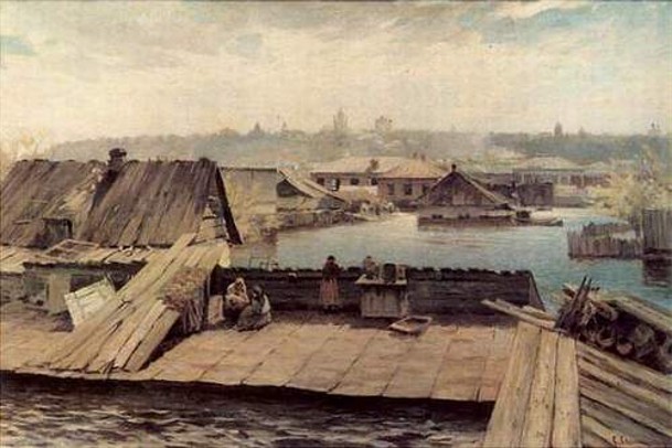 Image - Serhii Svitoslavsky: The Flood in Obolon.